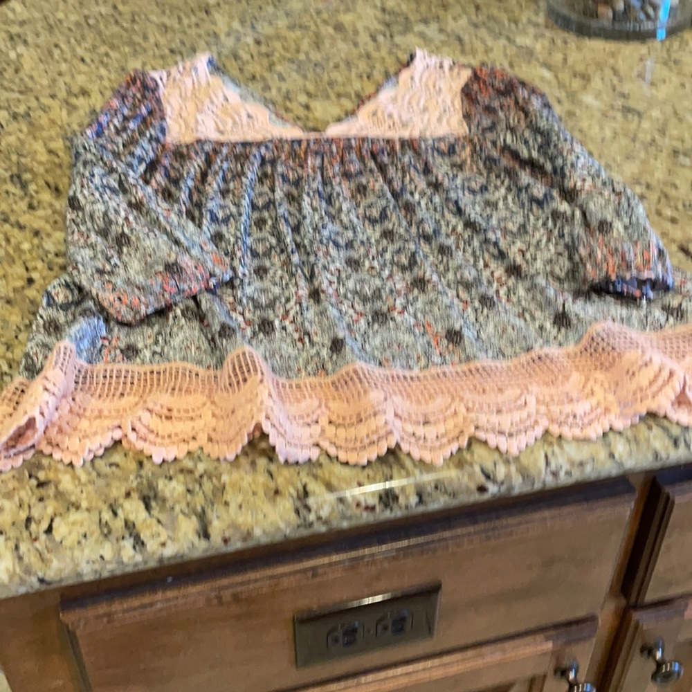 Self esteem lace boho top